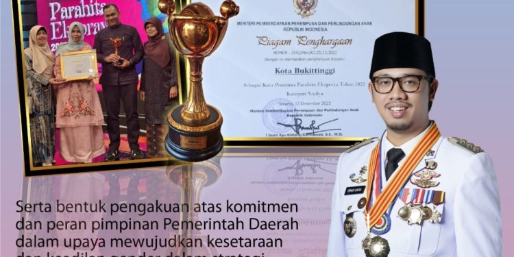 Bukittinggi Terima Penghargaan Anugrah Parahita Ekapraya (APE) 2023