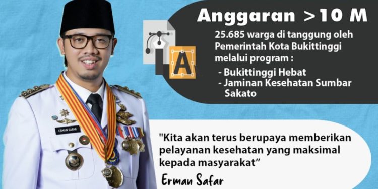 2023, Pemko Bukittinggi Bayarkan Iuran BPJS Masyarakat Kurang mampu, Anggaran terserap 10M