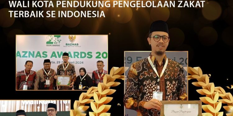 Erman Safar Raih Penghargaan Walikota Pendukung Pengelolaan Zakat Terbaik se Indonesia