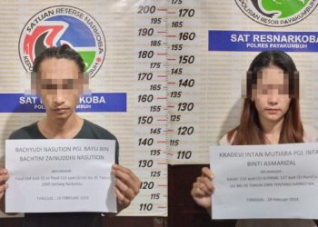 Pasangan Kekasih Terlibat Skandal Narkoba: Polisi Gerebek 14 Paket Sabu di Lareh Sago Halaban Limapuluh Kota