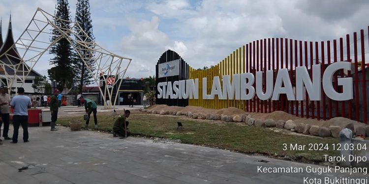 Walikota Bukittinggi Tinjau Lokasi Pusat Kuliner Terbesar, Stasiun Lambuang