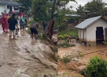 Hujan Lebat Mengakibatkan Banjir di Pesisir Selatan, Ratusan Rumah Terendam