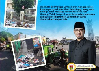 DLH Bukittinggi Bersihkan 1.722 Ton Sampah Selama Dua Pekan Lebaran