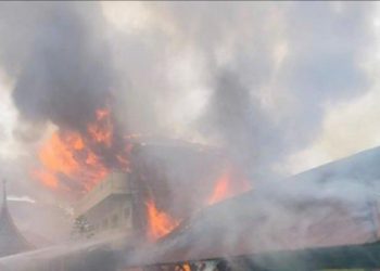 Kebakaran Hanguskan Rumah Gonjong di Kelurahan Padang Alai Bodi