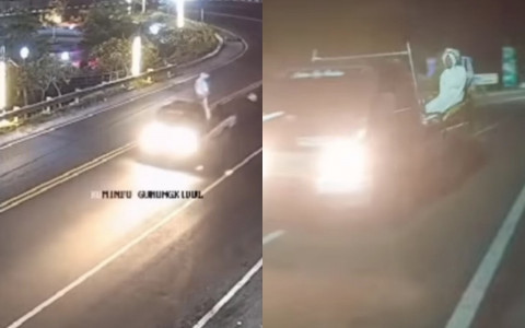 Viral Penampakan ‘Pocong’ di Mobil Pick Up, Ternyata Ini Yang Sebenarnya