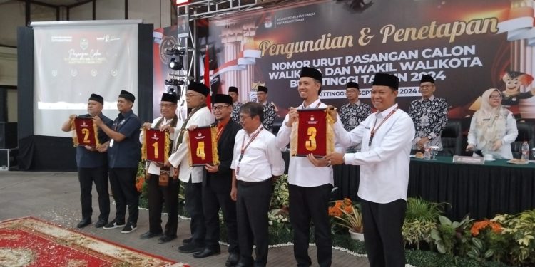 Kampanye Cakada Bukittinggi Dimulai, Ini Nomor Urut Masing-Masing Paslon