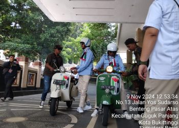 Jelang Debat Sesi Pertama di Bukittinggi, Masa Pendukung Paslon Erman-Heldo yang Terbanyak