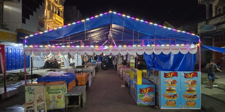Pasar Pabukoan Payakumbuh Semarak dengan Inovasi Lampu Hias di Bulan Ramadhan