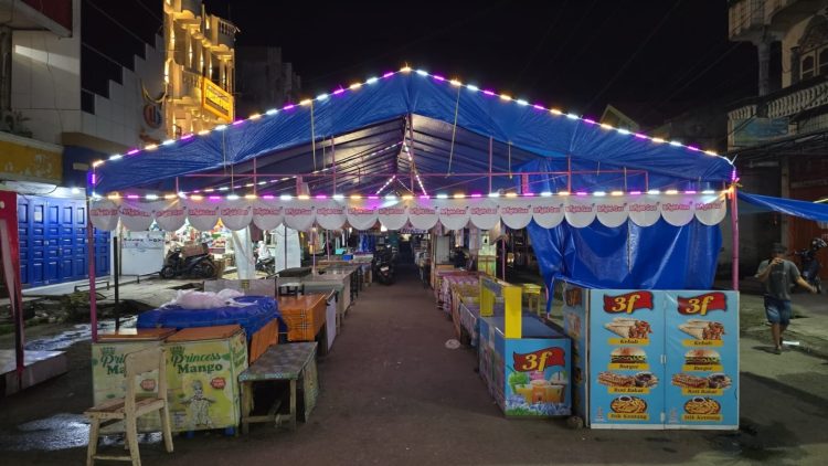 Pasar Pabukoan Payakumbuh Semarak dengan Inovasi Lampu Hias di Bulan Ramadhan