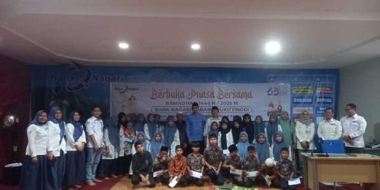 Berkah Ramadhan: 60 Anak Yatim Bukber Bersama Bank Nagari Bukittinggi