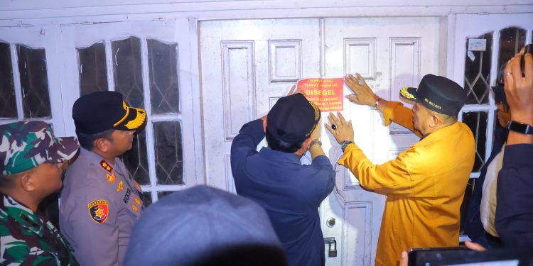 Pemko Payakumbuh Gelar Razia PEKAT, Segel Cafe Tak Berizin di Kawasan Ngalau