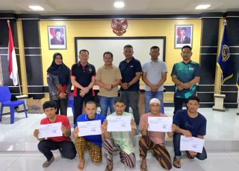 Menindak Lanjuti Keputusan PresidenLapas Kelas IIB Tanjung Pati Berikan Amnesti Kepada Lima Orang Napi