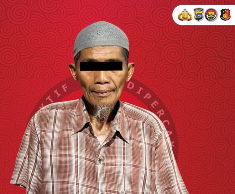 Kakek Bejat  Dihalaban Diamankan Pihak Berwajib,Di Duga Cabuli Cucu Kandung Usia 2,5 thn