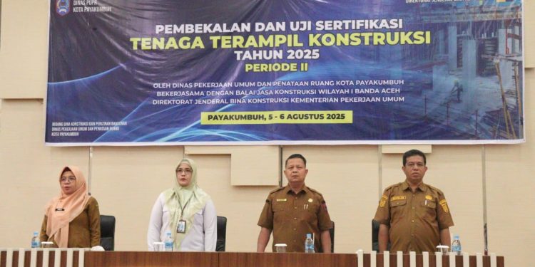 Dinas PUPR Kota Payakumbuh Laksanakan Uji Sertifikasi Tenaga Konstruksi