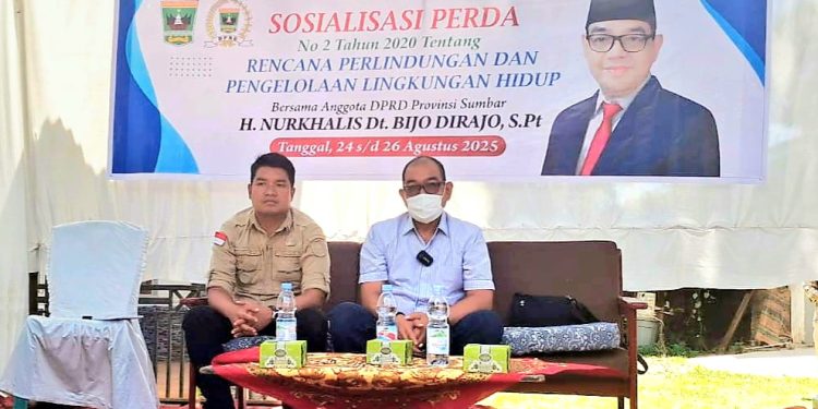 Aggota DPRD Provinsi,Nurkhalis Dt Bijo Dirajo Gelar Sosper Lingkungan Hidup Di Situjuah Banda Dalam
