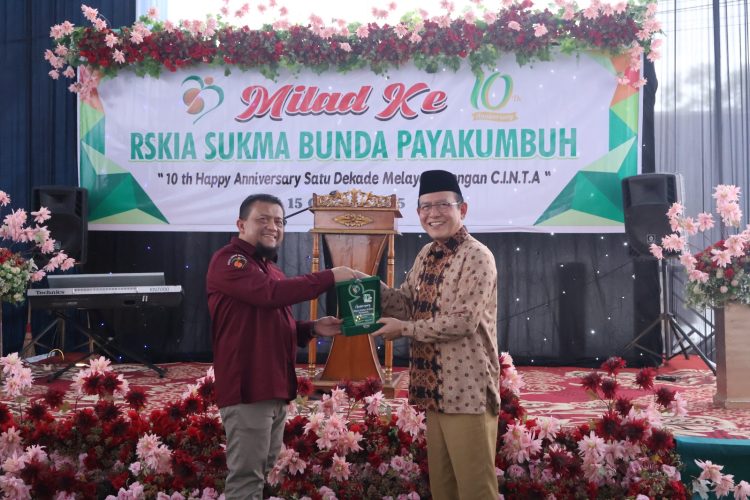 Walikota Zulmaeta Hadiri Annivesary Satu Dekade “10 thn” RSKIA Sukma Bunda