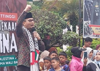 Takbir Menggema di Car Free Day, Bukittinggi Serukan Solidaritas untuk Palestina