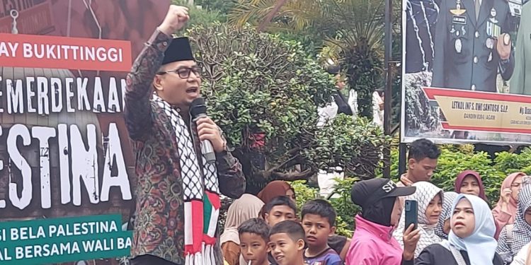 Takbir Menggema di Car Free Day, Bukittinggi Serukan Solidaritas untuk Palestina