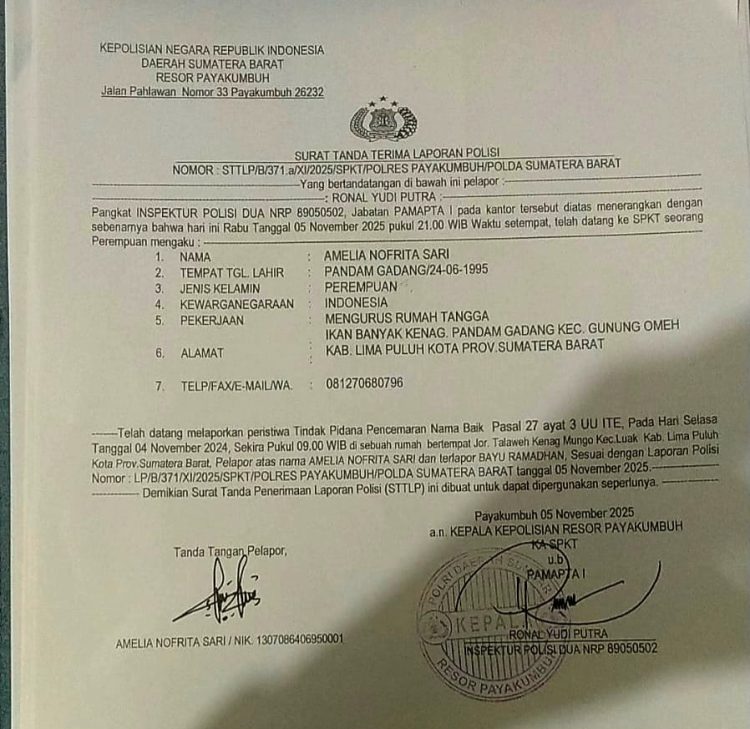 Ibu Rumah Tangga Laporkan Dugaan Pencemaran Nama Baik, Imbas Isu Perselingkuhan yang Viral