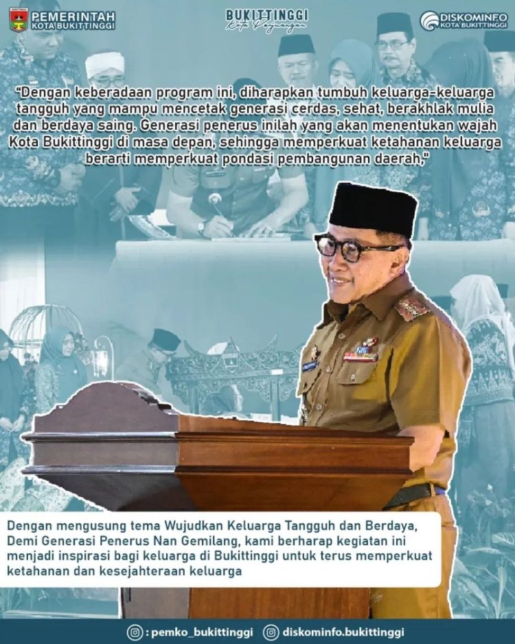 Pemko Bukittinggi Kembali Buka Modul Sekolah Keluarga