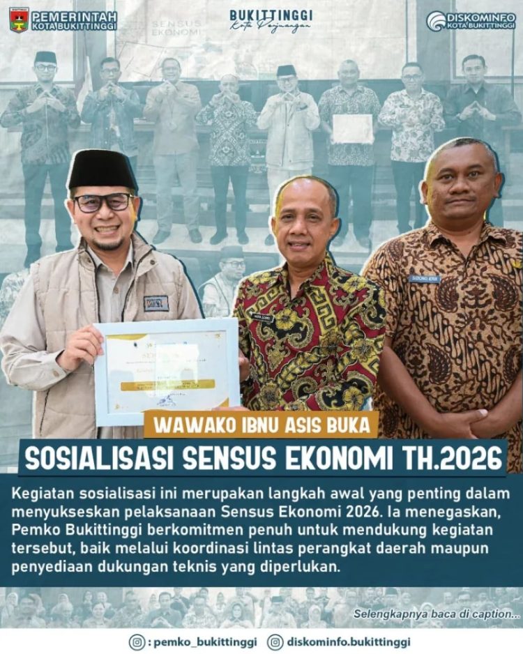BPS Kota Bukittinggi Mulai Siapkan Sensus Ekonomi 2026