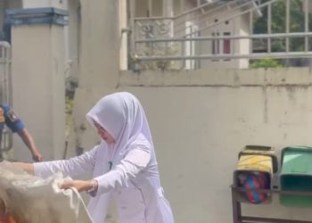 Perawat Muda Lakukan Simulasi Pencegahan Kebakaran di UPTD Puskesmas Plus Mandiangin