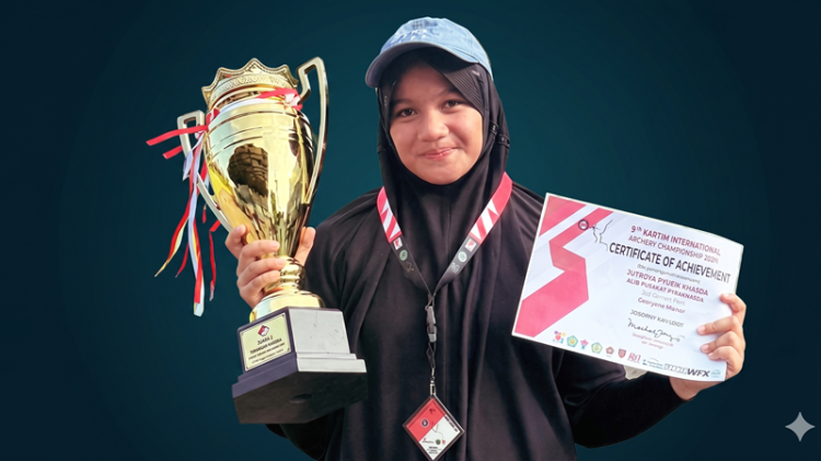 Gadis Payakumbuh ‘Bisa!’, Nayyara Ayudia Khansa Sabet Medali di Kejuaraan Panahan Internasional
