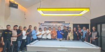 PWI Sumatra Barat Gelar Seleksi Porwanas Cabor Biliar di 36 Pool Billiard dan Cafe‎