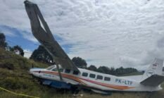 Pesawat Asian One Air Tergelincir di Intan Jaya