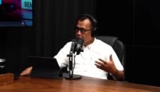 Dronisasi Pertanian 50 Kota Pemupukan 1 Hektare Cuma 7 Menit. (Foto: Tangkapan layar Podcast Kusieh Bendi (YouTube: Dimensia Creative))
