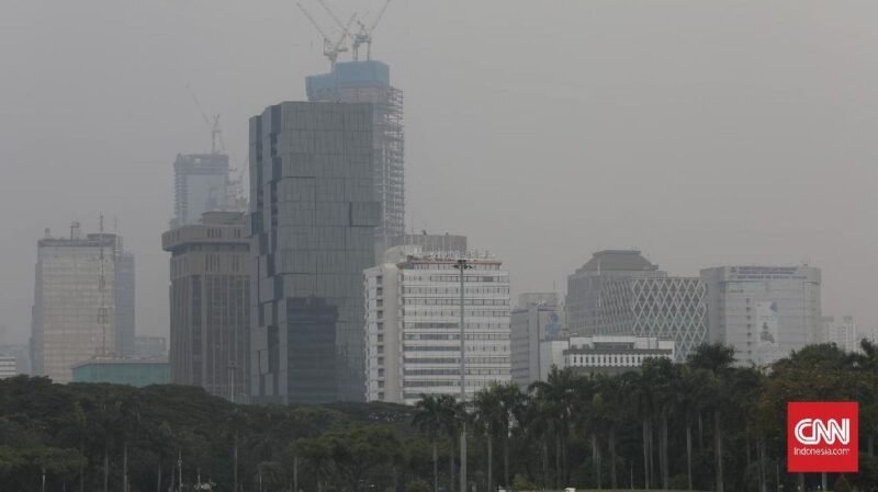 Polutan Jakarta Menurun, DLH Soroti Peran Modifikasi Cuaca. (Foto: Dok. CNN Indonesia)