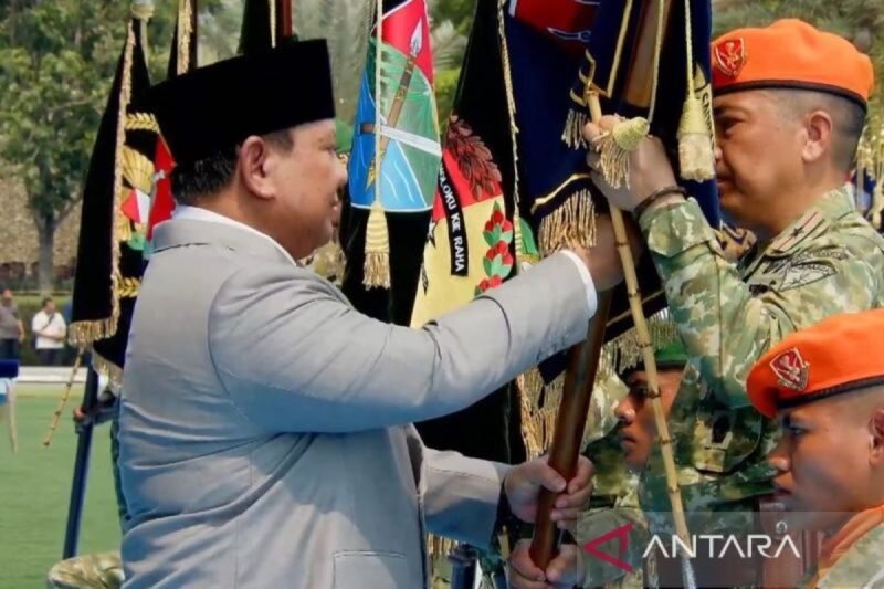 Prabowo Resmikan 204 Satuan Baru TNI, Ini Rinciannya. (Foto: Dok. ANTARA)